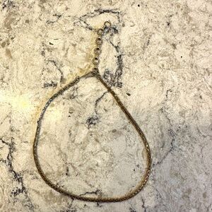 10K Yellow Gold choker chain necklace